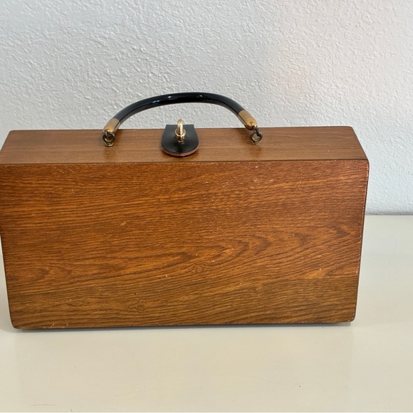 Vintage Enid Collins of Texas "For the Birds" Signed Wooden Box Bag Purse 60s - Picture 5 of 12